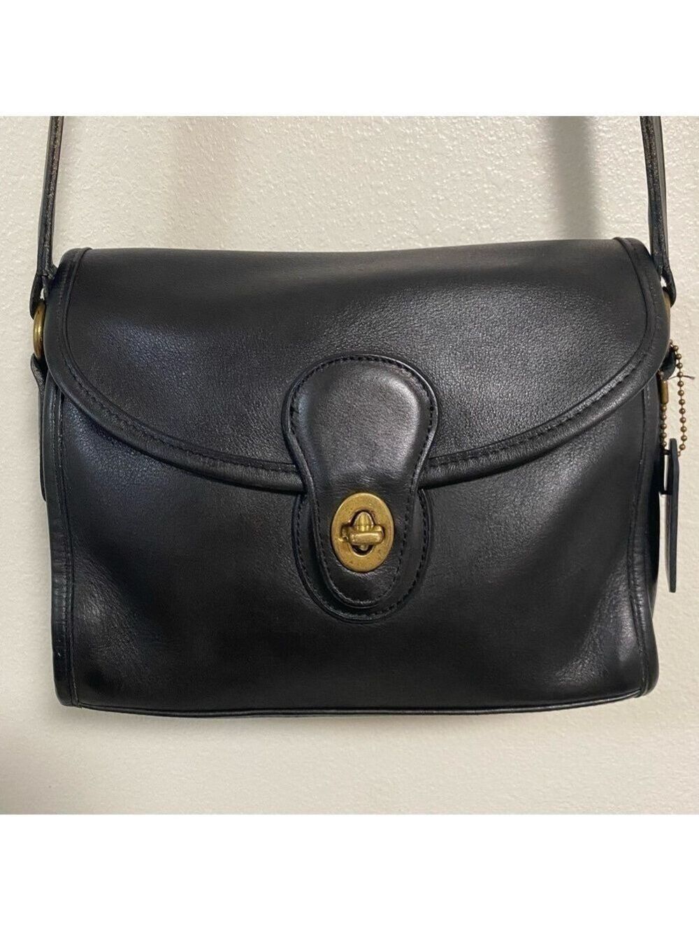 Coach Bag Black Vintage Devon Shoulder Bag- Restored - Picture 3 of 17